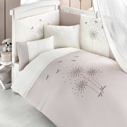 Комплект постельного белья и спальных принадлежностей из 6 предметов серии My Flore 